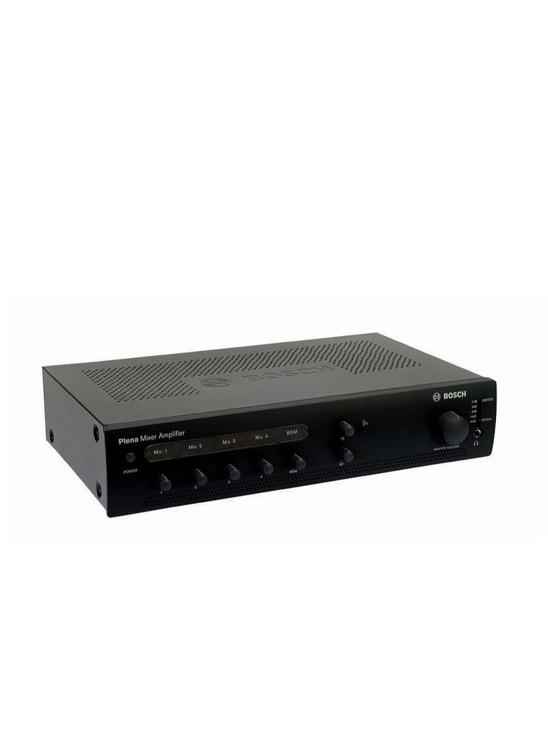 بوش Bosch 60W Mixer Amplifier PLE-1ME060-EU مضخم صوت احترافي لأنظمة النداء العام مع مداخل ميكروفون متعددة - Image 1